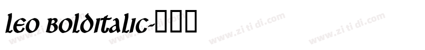 Leo BoldItalic字体转换